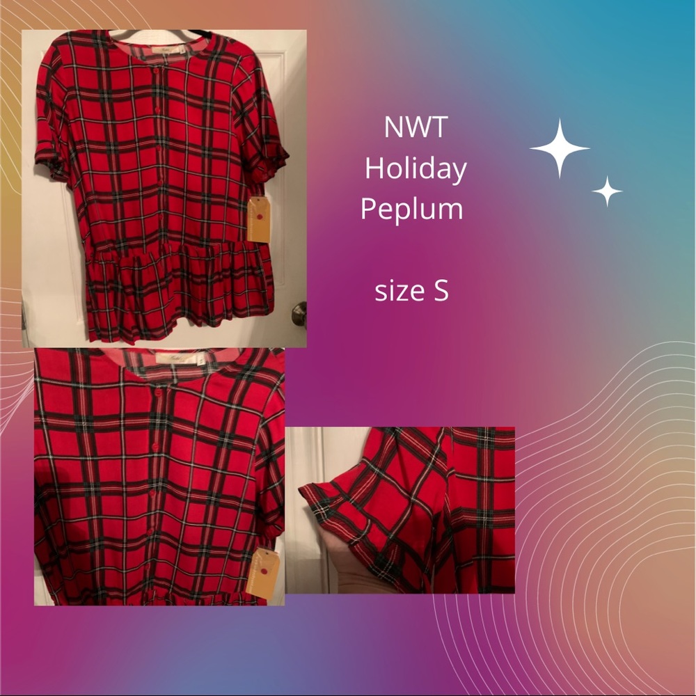 NWT - Holiday Peplum